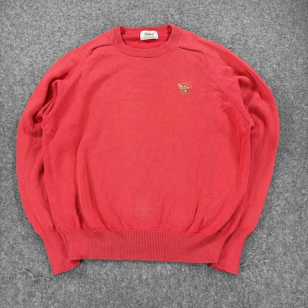 Vtg Titleist by Corbin LACC Sweater XL Red Los Angeles Country Club Cotton Golf